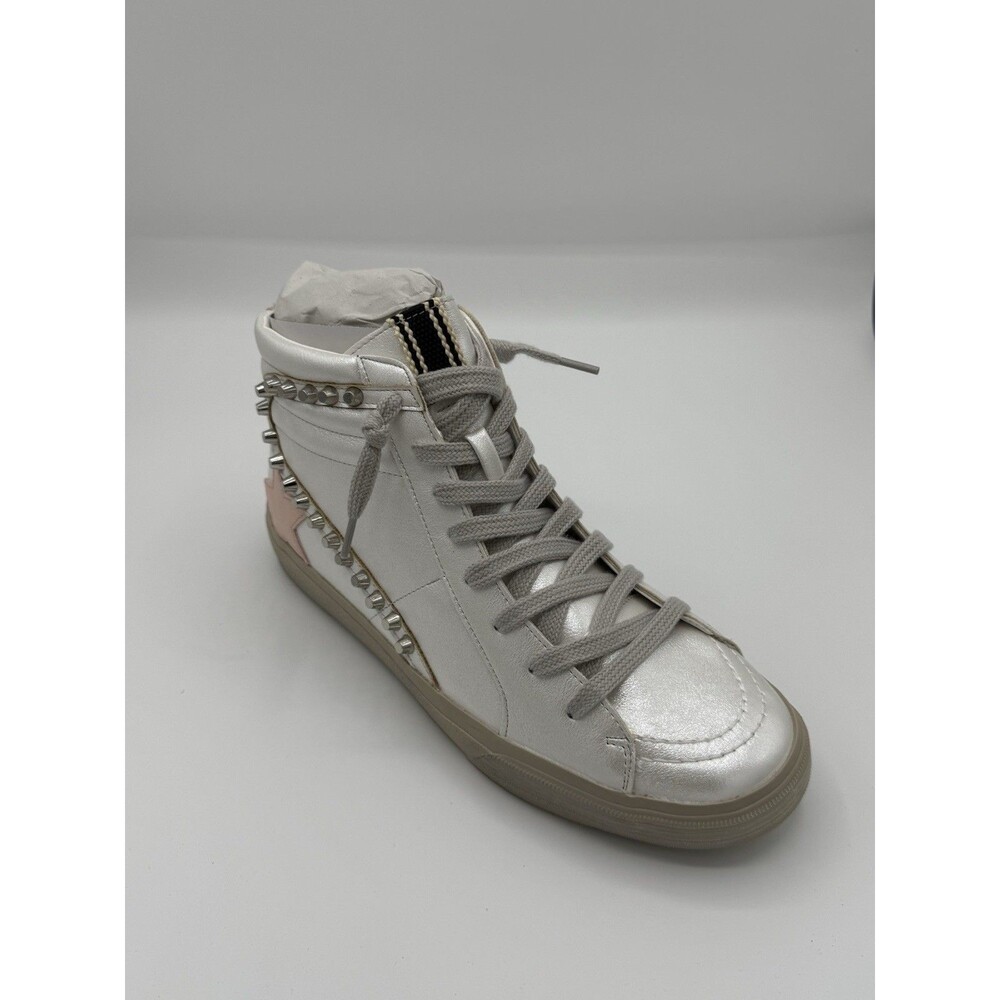 Shu Shop Riri pearl white hi-top sneaker Women’s 8.5 New With‎ Box!